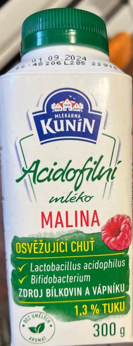 Фото - Mleko malina Acidofilni Mlékárna Kunin