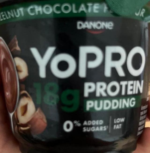 Фото - YoPRO 18g protein pudding hazelnut chocolate Danone