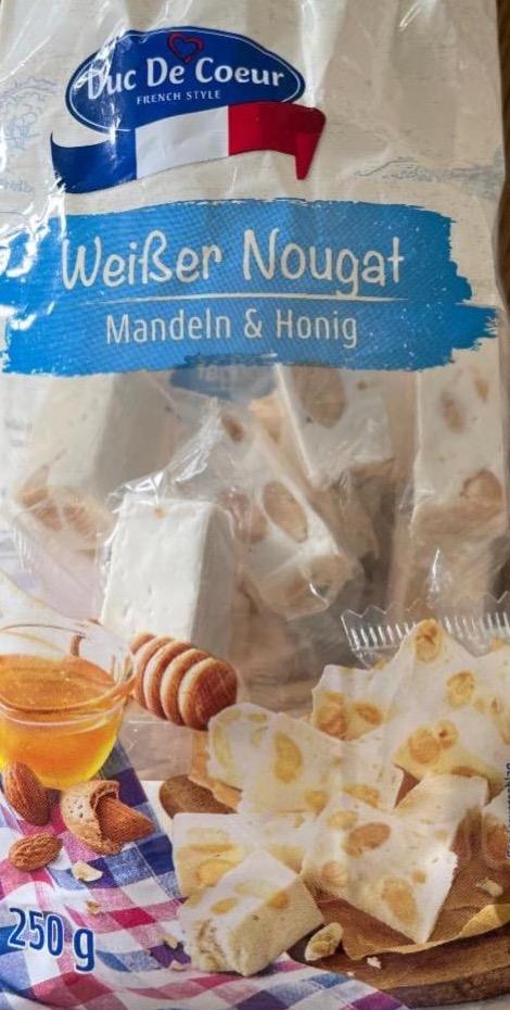 Фото - Weißer nougat mandeln honig Duc De Coeur