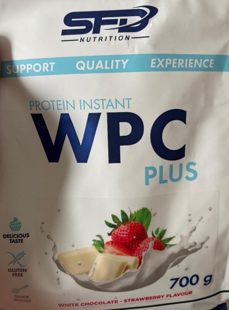 Фото - Protein instant wpc plus white chocolate strawberry flavour SFD Nutrition