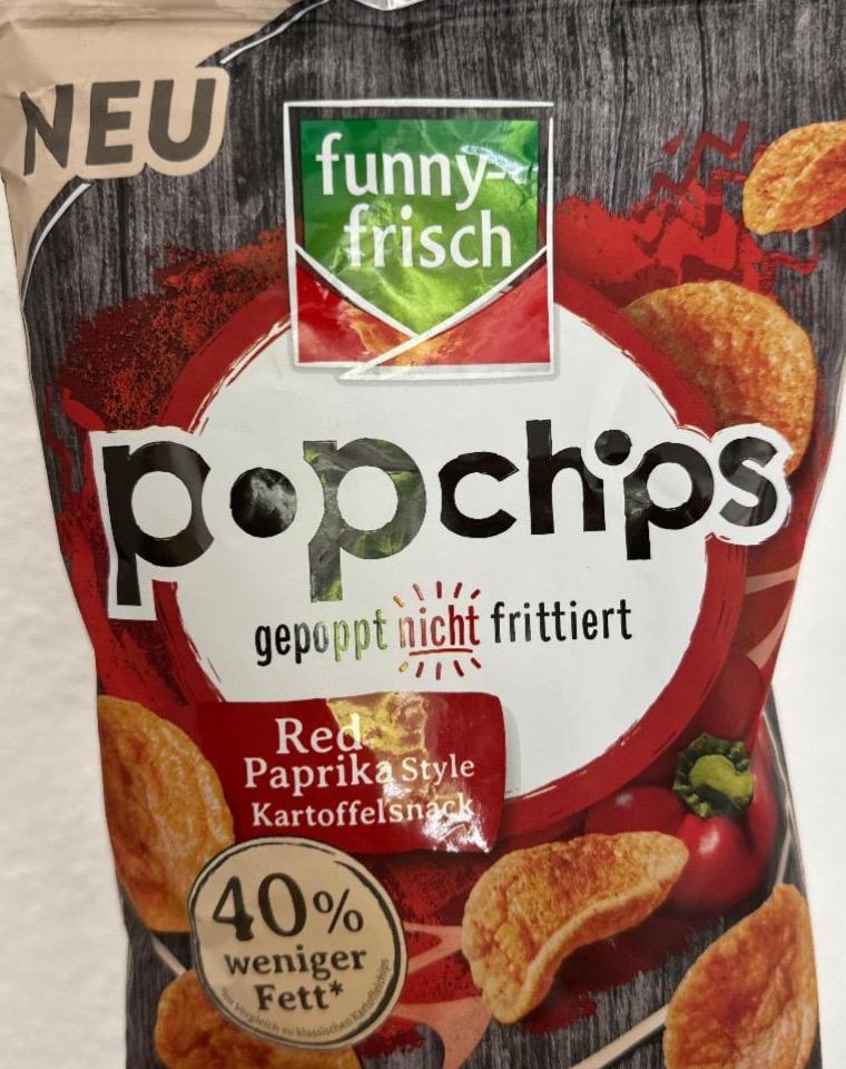 Фото - Popchips red paprika style kartoffelsnack Funny frisch