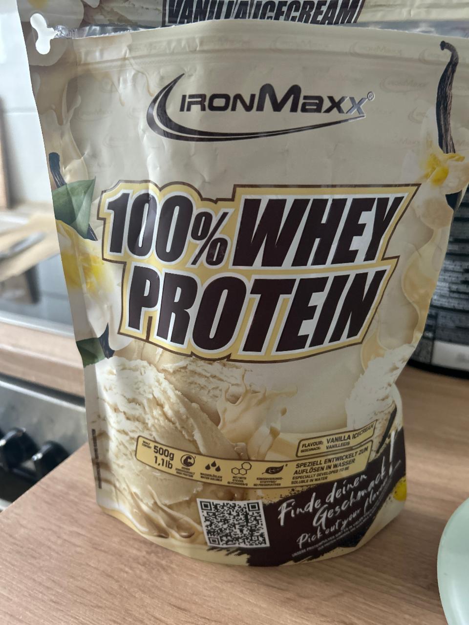 Фото - Протеїн 100% Whey Protein Vanilla Flavour IronMaxx