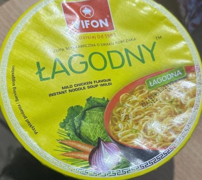 Фото - Lagodny mild chicken flavour instant noodle soup Vifon