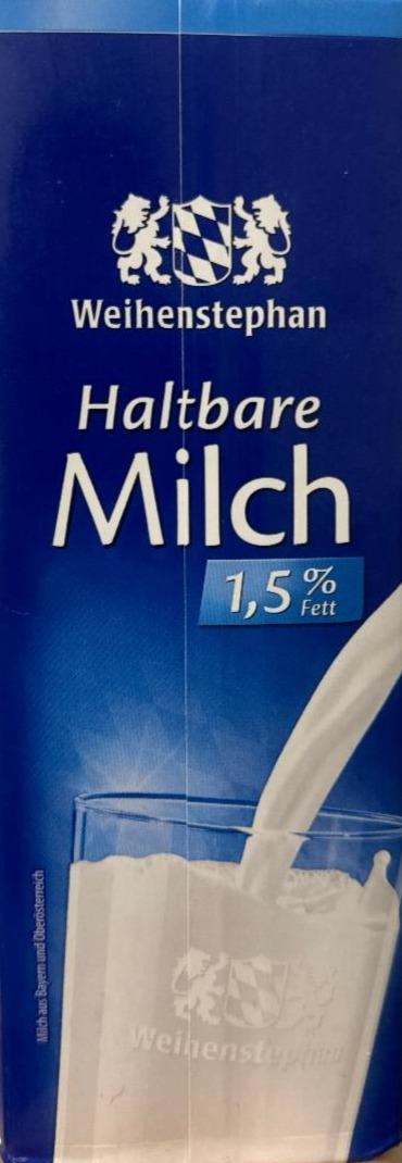 Фото - Haltbare Milch 1,5% Weihenstephan