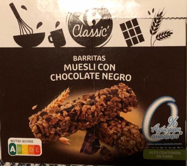 Фото - Barritas muesli con chocolate negro Carrefour