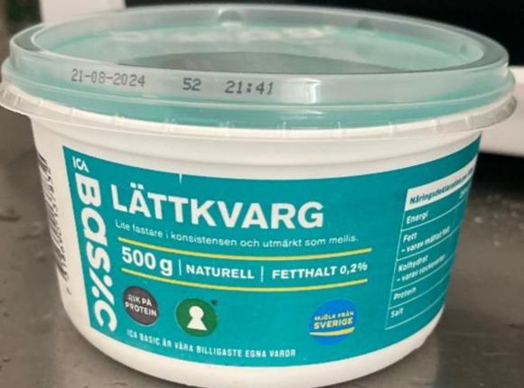 Фото - Lättkvarg fetthalt 0,2% ICA