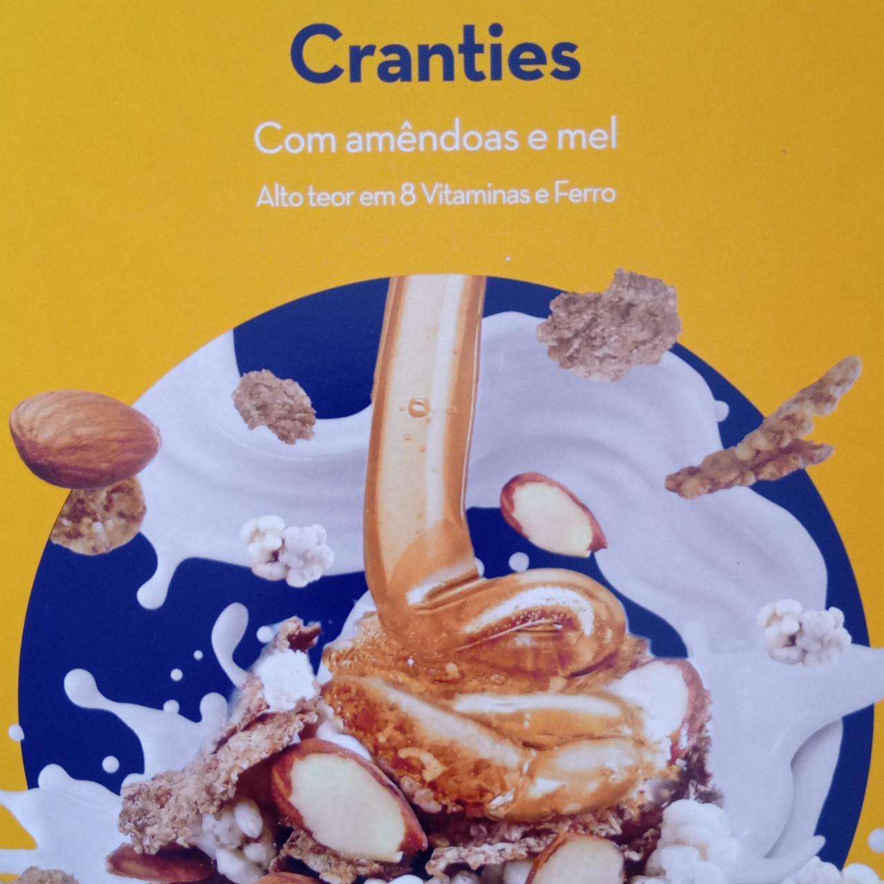 Фото - Cranties com crocantes de frutos secos amêndoas e mel Continente