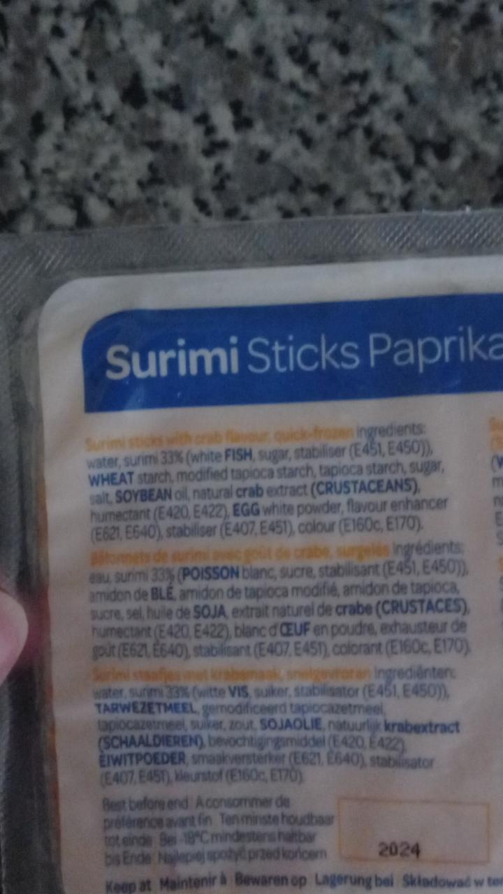 Surimi Sticks Paprika Epic калорійність харчова цінність ⋙