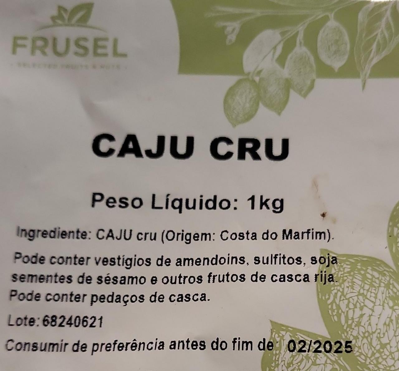 Фото - Miolo de caju cru Frusel