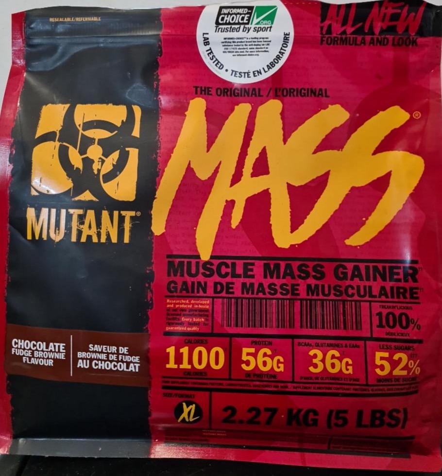 Фото - Гейнер Muscle Mass Gainer Chocolate Fudge Brownie Mutant Mass