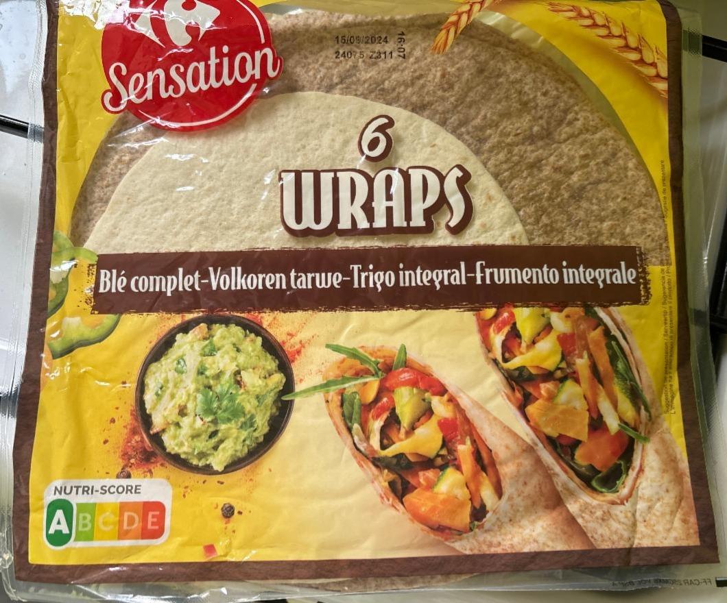 Фото - 6 Wraps Blé complet Carrefour Sensation