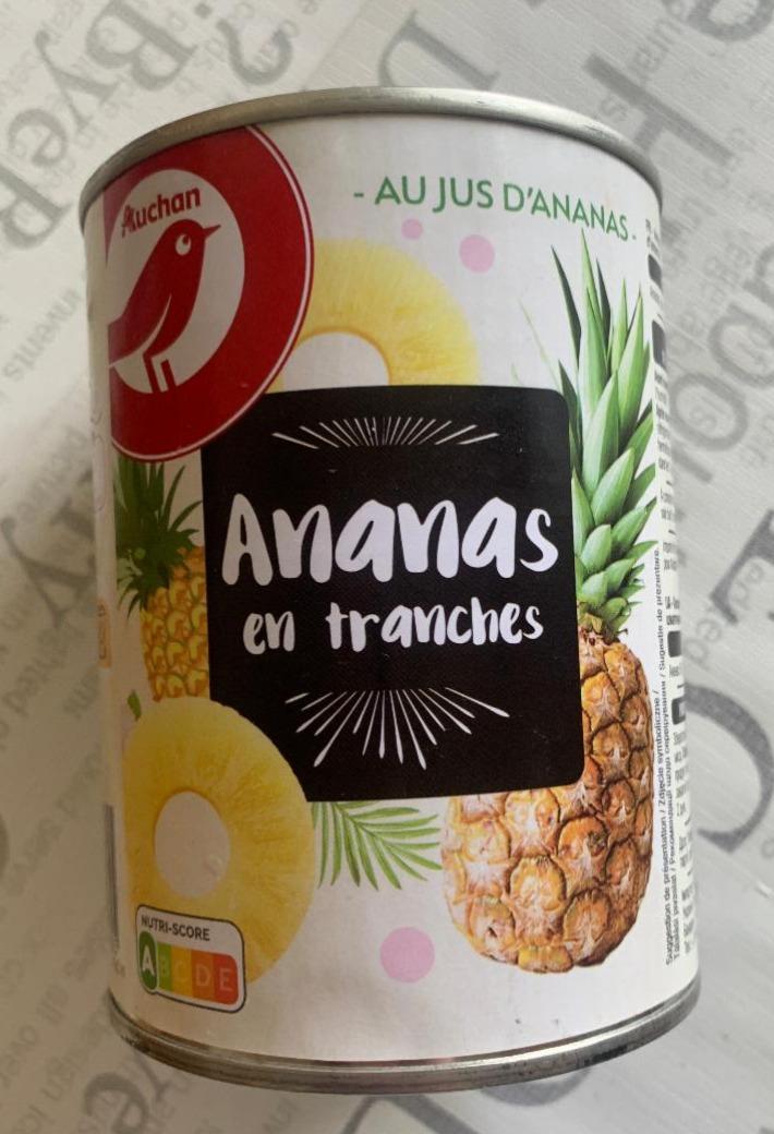 Фото - Ananas en tranches Auchan