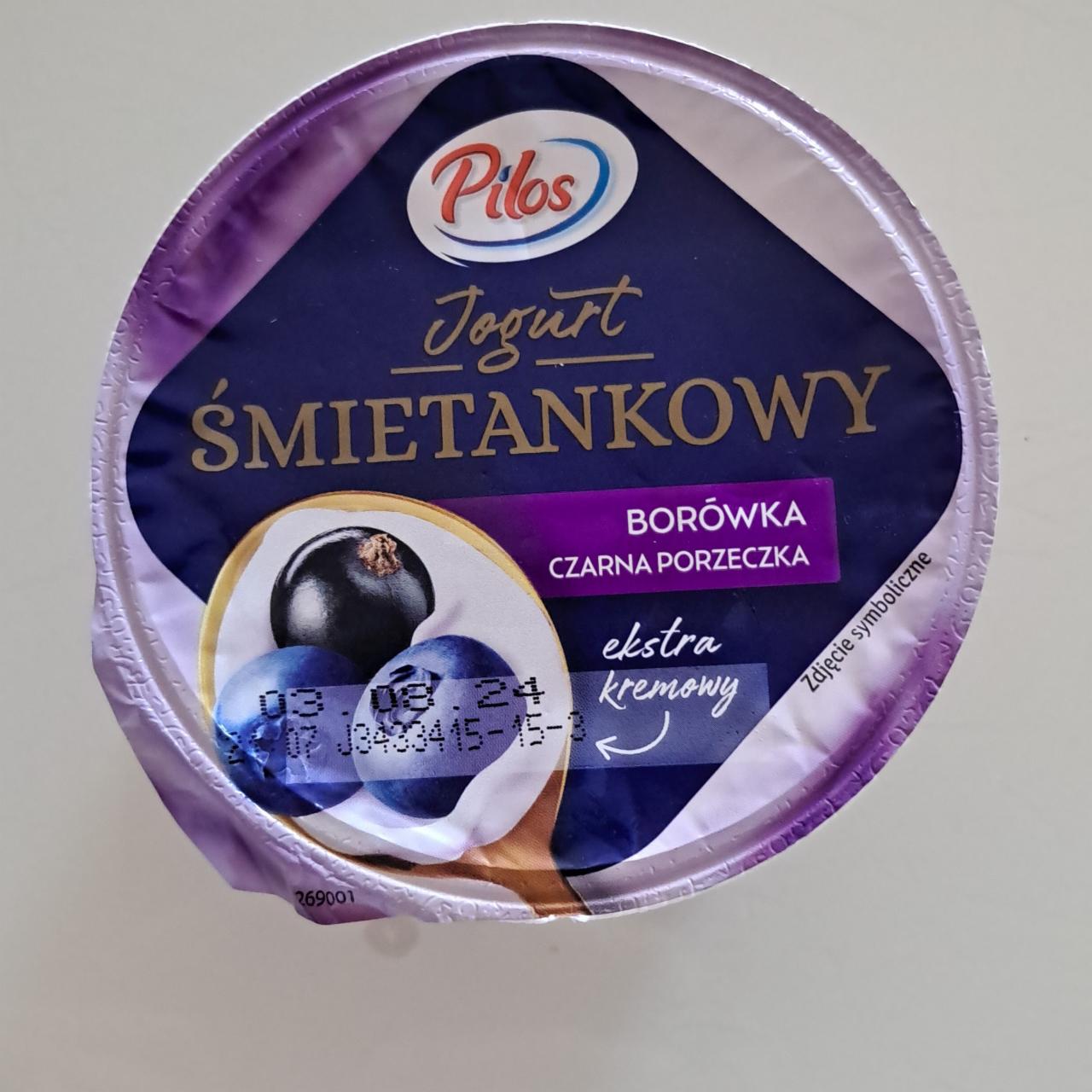 Фото - Jogurt smietankowy Borowka czarna porzeczka Pilos