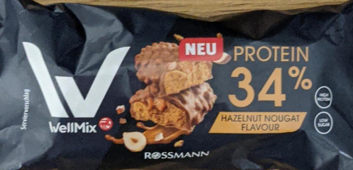 Фото - Protein riegel 34% hazelnut nougat flavor WellMix