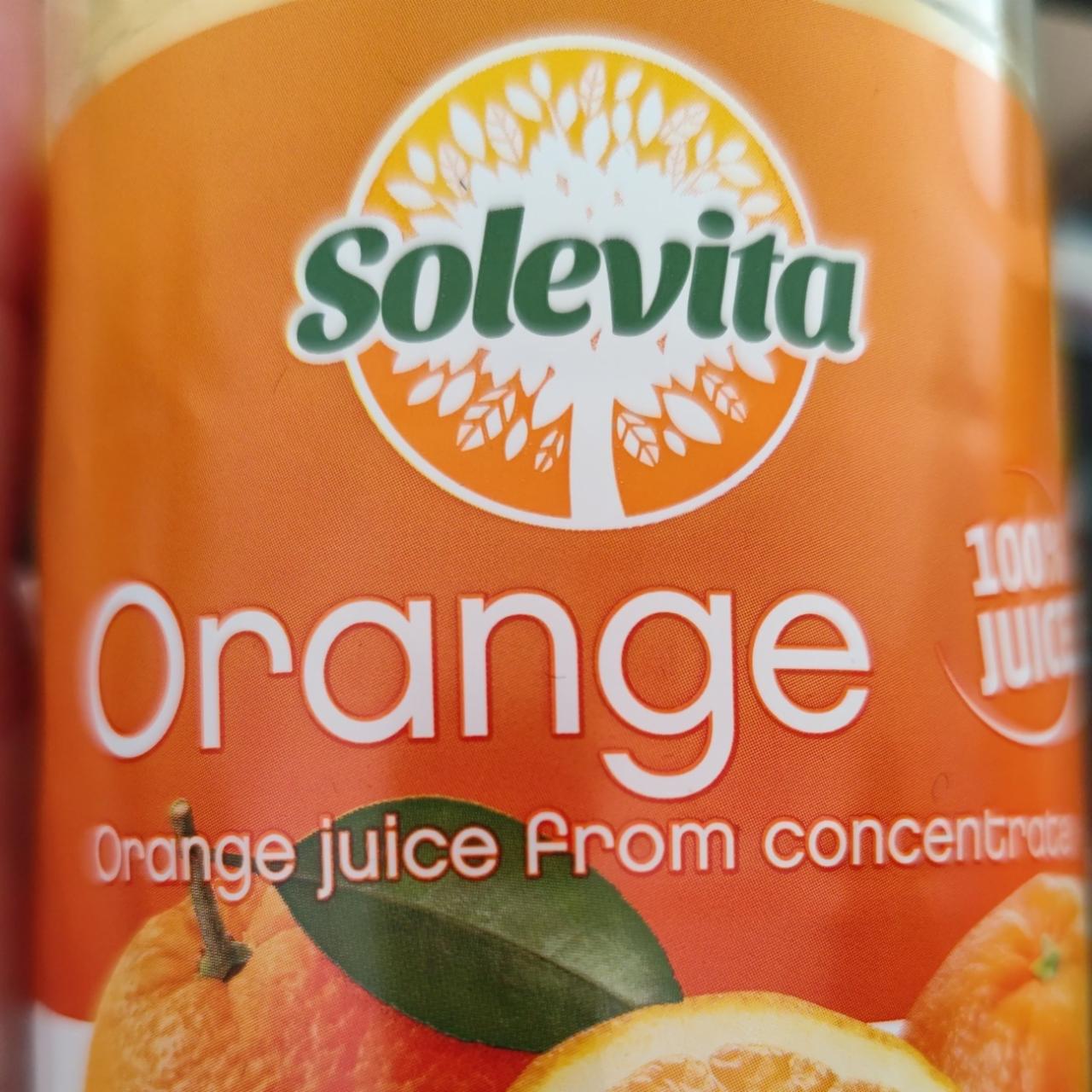 Фото - Orange 100% juice Solevita