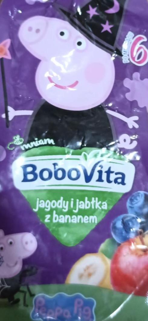 Фото - Peppa pig jagody i jabłka z bananem BoboVita