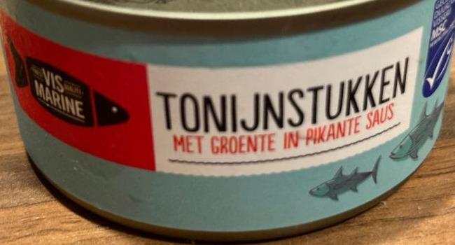 Фото - Tonijnstukken met Groente in Pikante Saus Vis Marine