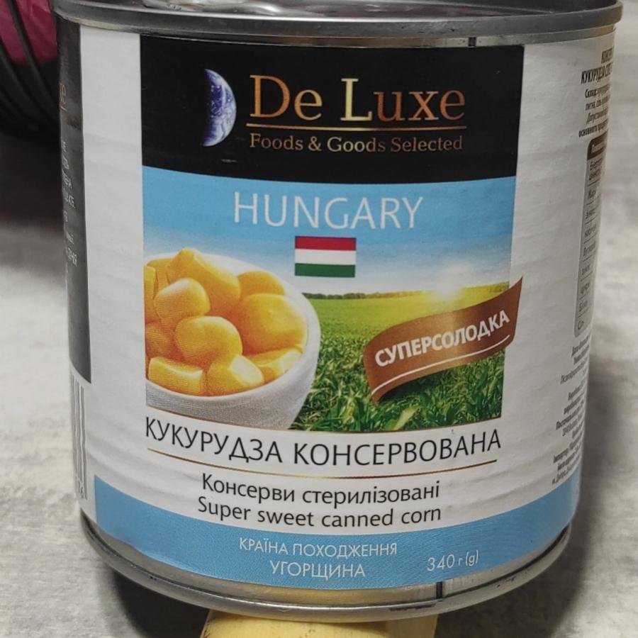 Фото - Кукурудза ніжна консервована DeLuxe Hungary Foods&Goods Selected