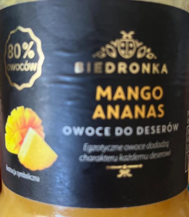 Фото - Mango ananas owoce do deserów Biedronka