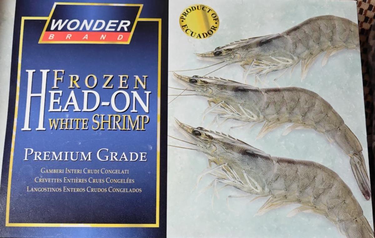 Фото - Frozen head-on white shrimp Wonder