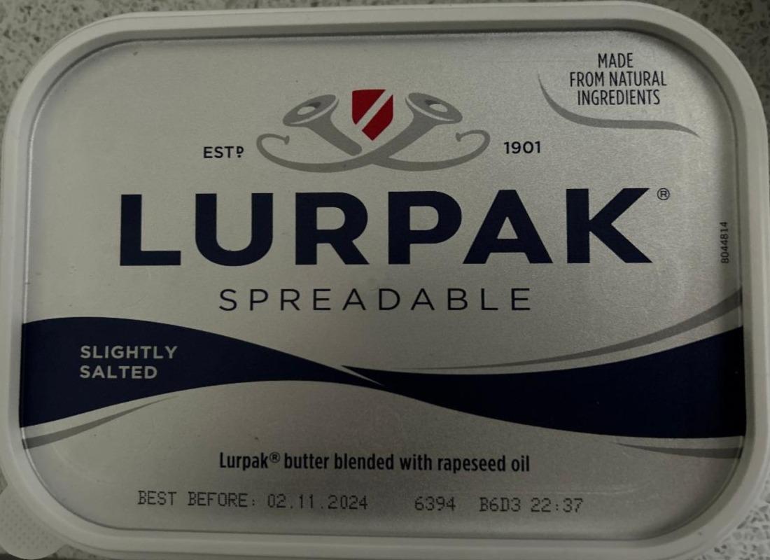 Фото - Spreadable Slightly Salted Lurpak