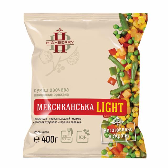 Фото - Суміш овочева швидкозаморожена Мексиканська Light Highberry