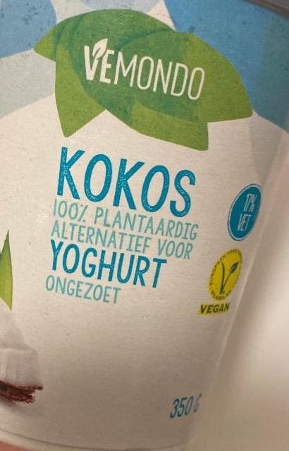 Фото - Kokos 100% plantaarig alternatief voor yoghurt ongezoet Vemondo