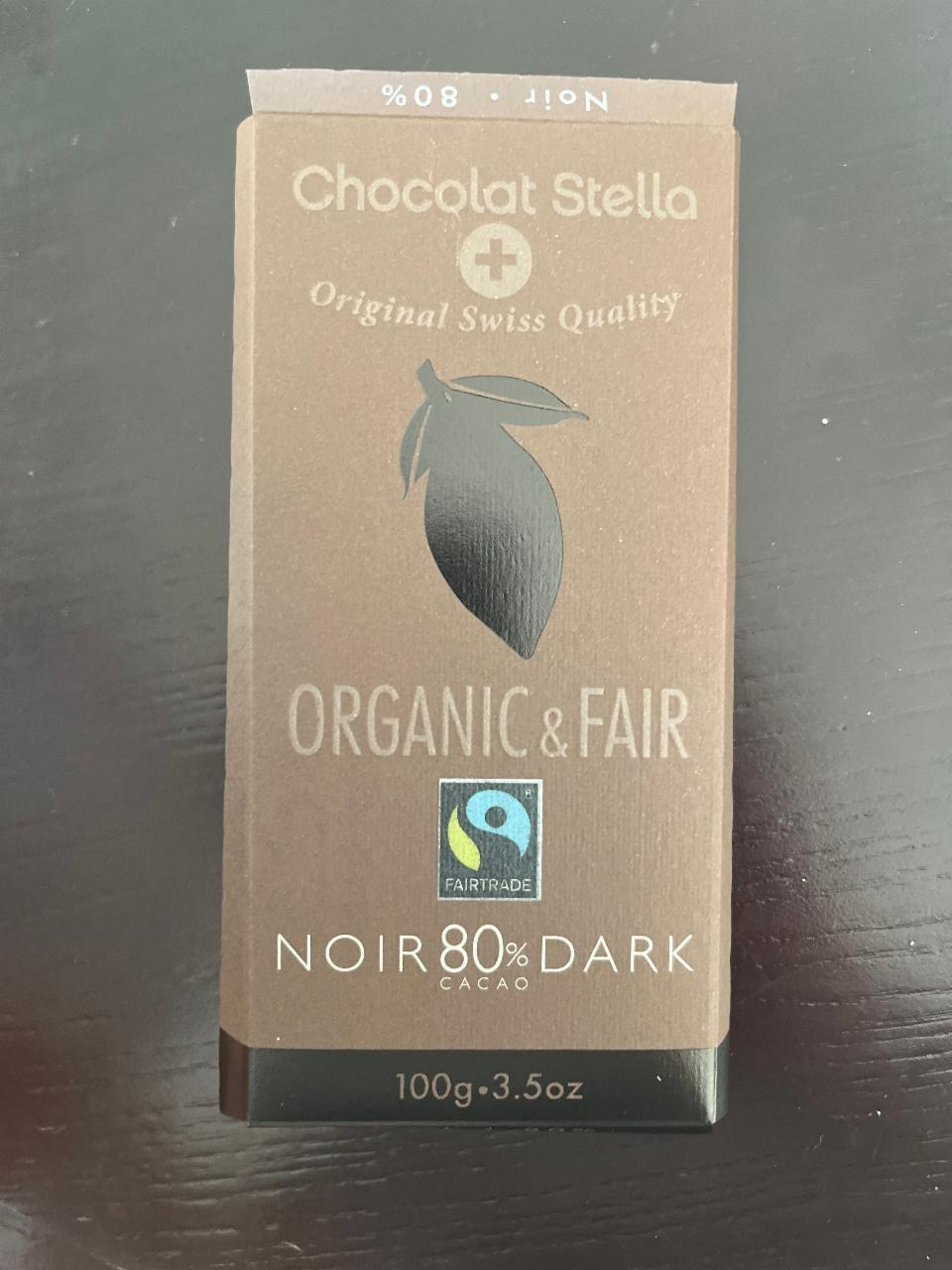 Фото - Шоколад органічний Dark Chocolate 80% Organic Stella