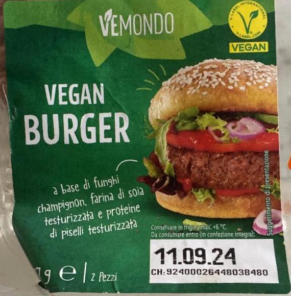 Фото - Vegan burger Vemondo