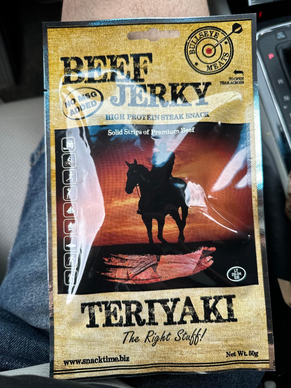 Фото - Beef jerky Teriyaki Bullseye Meats