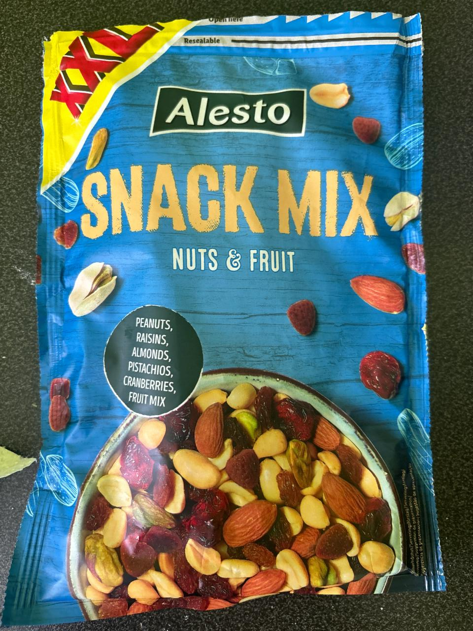 Фото - Snack mix nuts & fruit Alesto