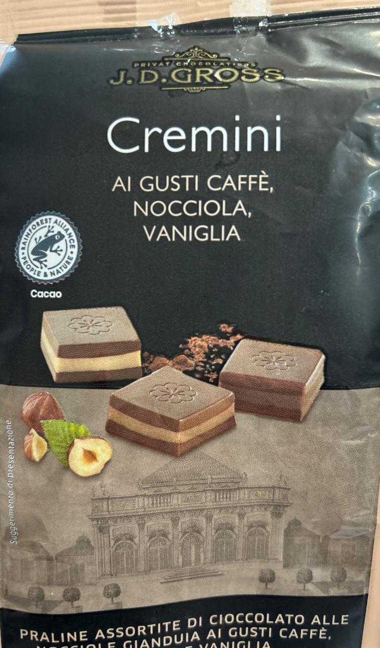 Фото - Cremini al gusti caffe, nocciola, vaniglia J.D.Gross