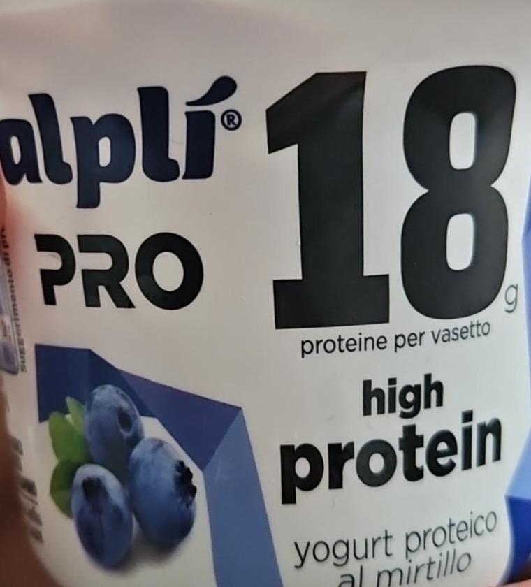 Фото - Pro High Protein Yogurt Proteico Al Mirtillo Alplí