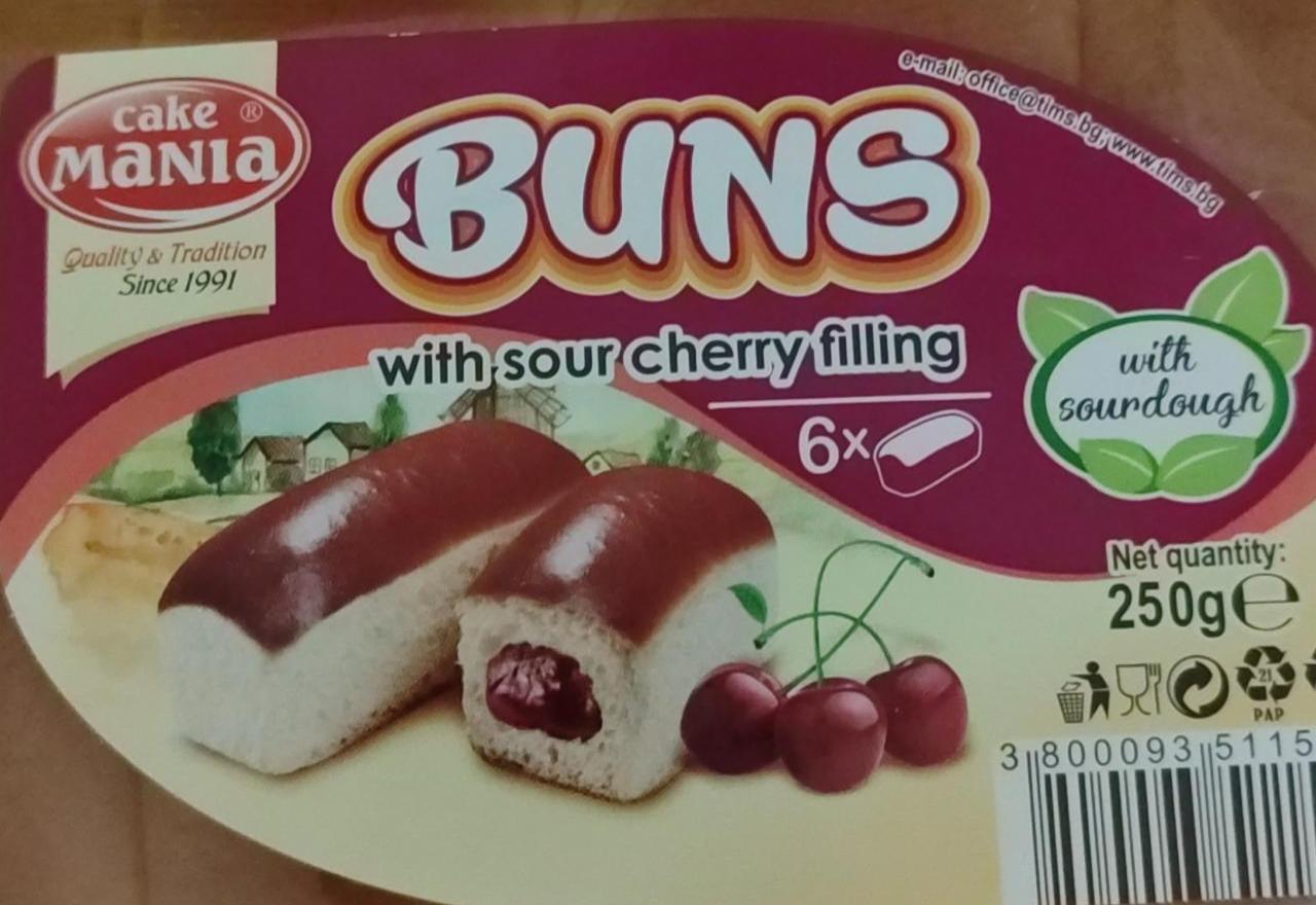 Фото - Buns with sour cherry filling Cake mania