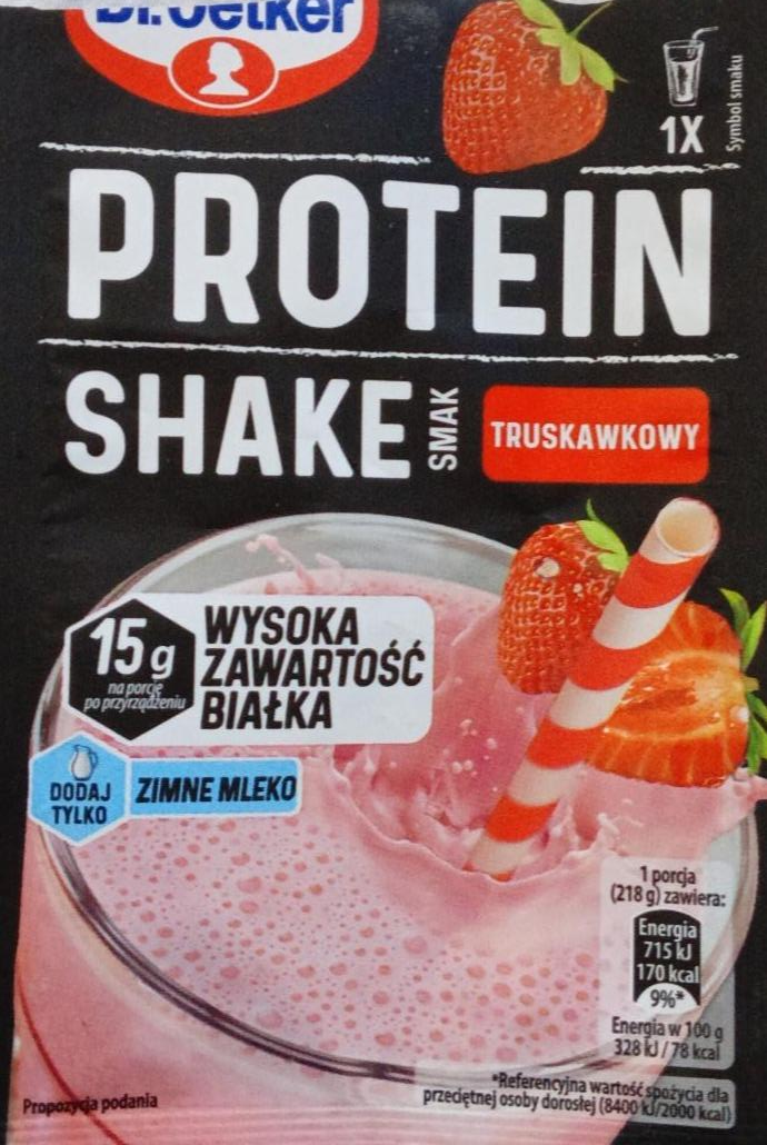 Фото - Protein Shake smak truskawkowy Dr.Oetker