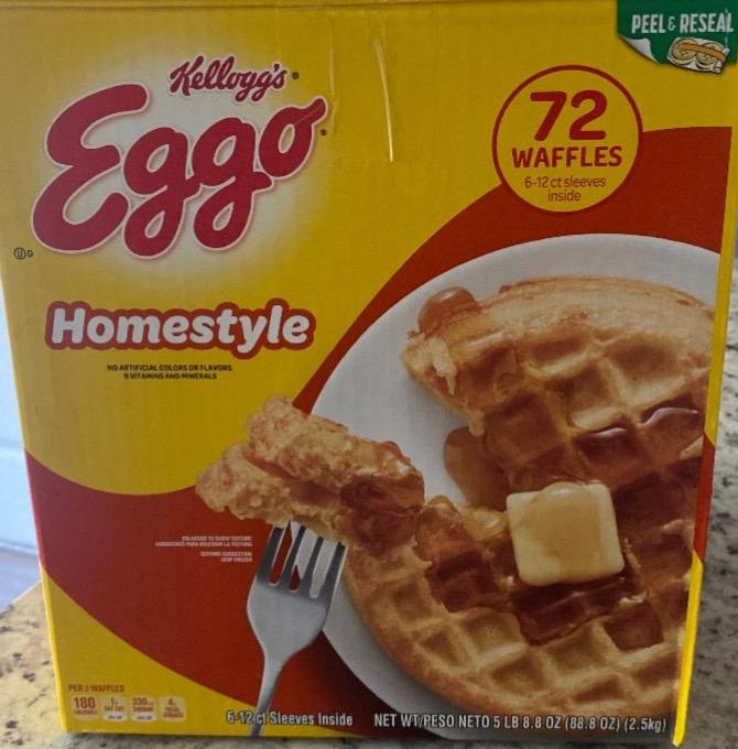 Фото - Eggo homestyle waffles Kellogg's