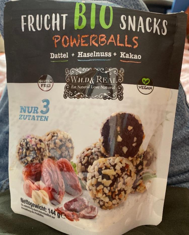 Фото - Frucht BIO snack powerballs Datel + haselnuss + kakao Wild&Real