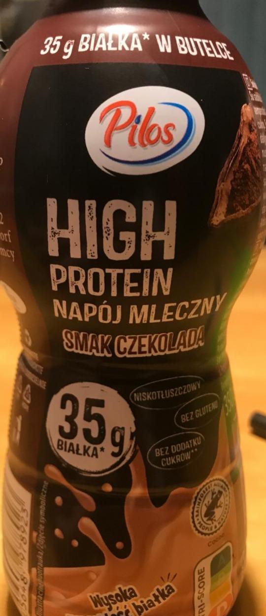 Фото - High Protein Napój Mleczny o smaku czekoladowym Pilos