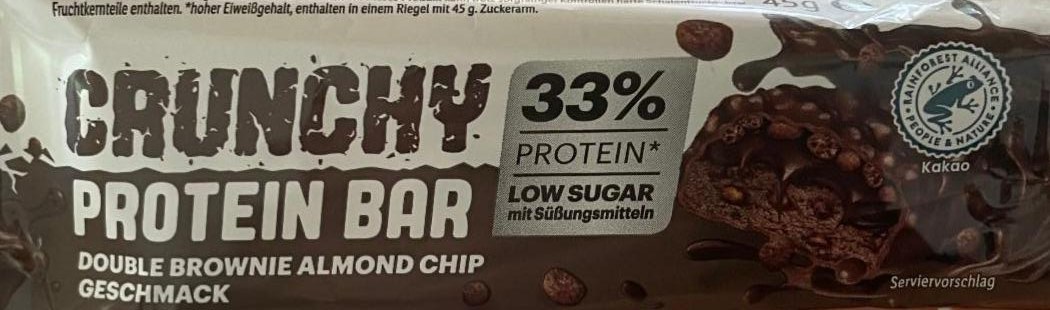 Фото - Crunchy protein bar double brownie almond chip geschmack IronMaxx Nutrition