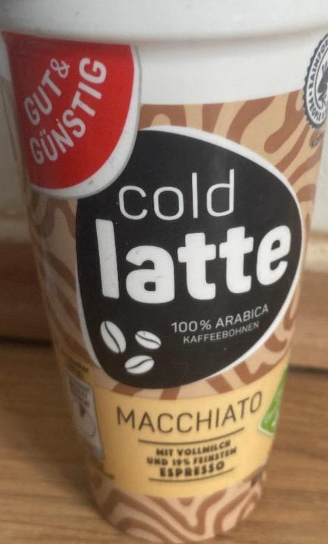 Фото - Cold latte macchiato mit vollmilch und 19% feinstem espresso Gut & Gunsting