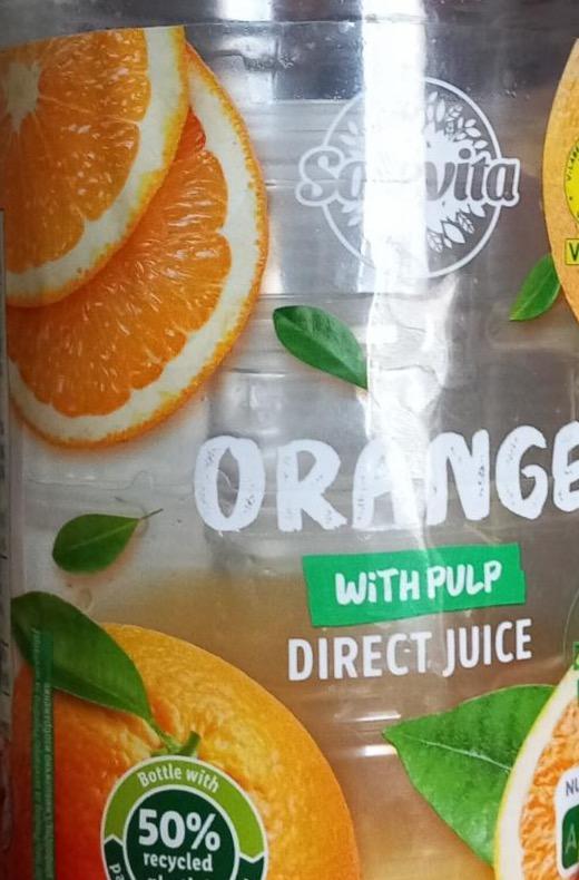 Фото - Orange with pulp direct juice Lidl