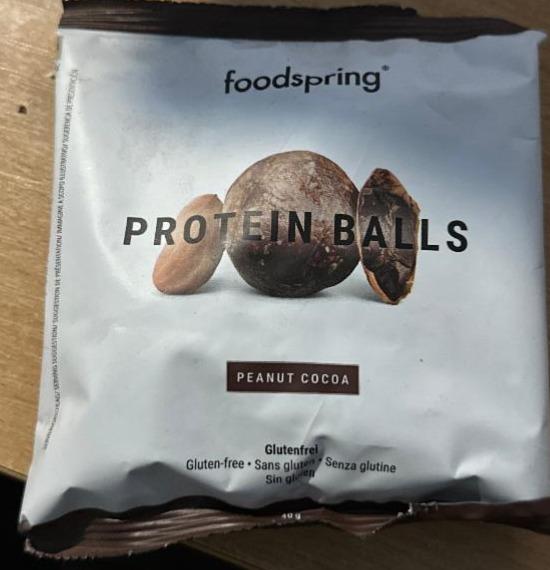 Фото - Protein balls peanut cocoa Foodspring