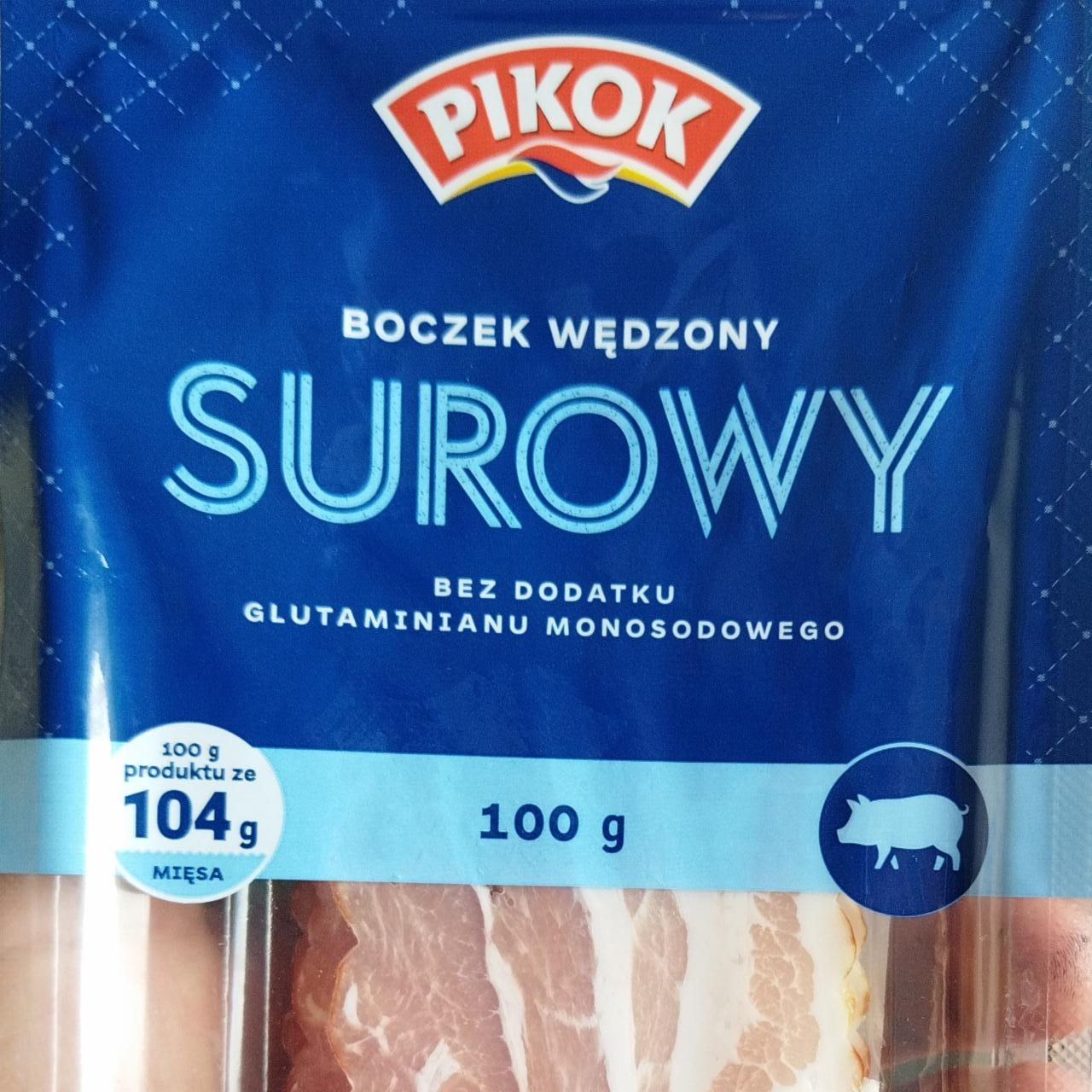 Фото - Boczek wedzony Surowy Pikok