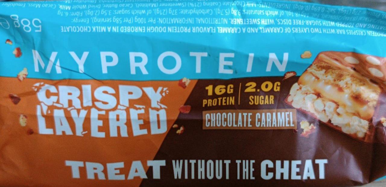 Фото - Crispy Layered Protein Bars Chocolate Caramel My protein