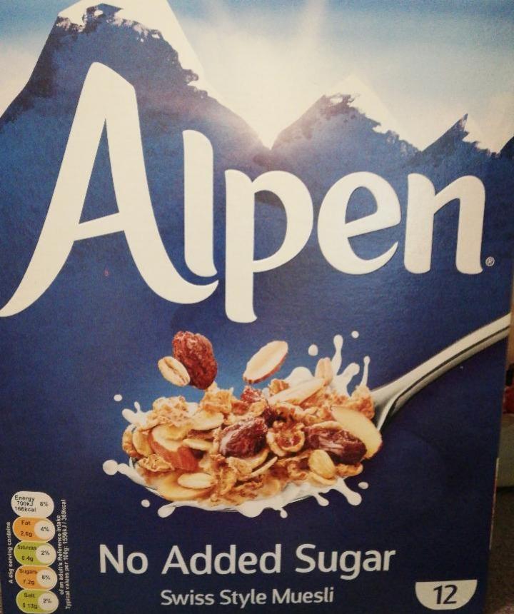 Фото - Swiss Style Muesli No Added Sugar Alpen