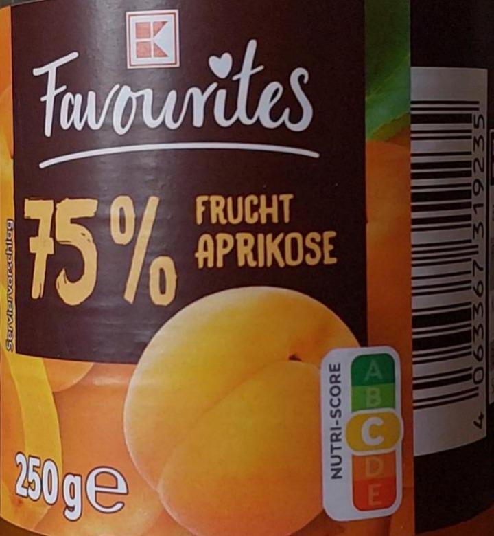 Фото - Marmelade 75% Frucht Aprikose Kaufland Favourites