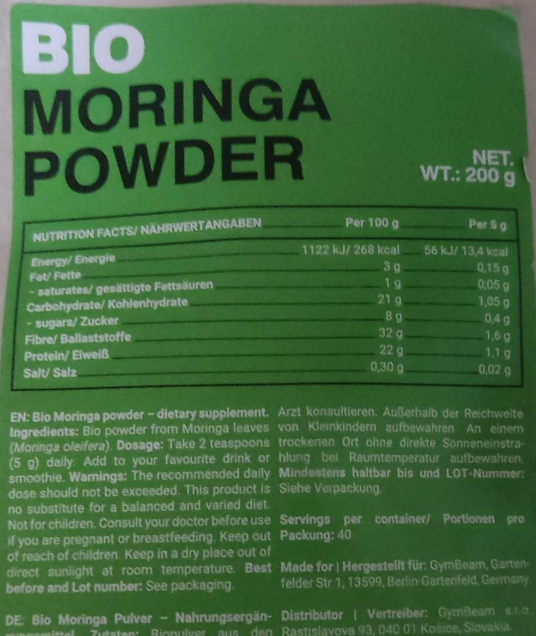 Фото - Bio moringa powder GymBeam