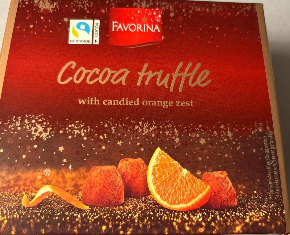 Фото - Cocoa truffle with candied orange zest Favorina