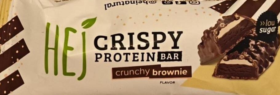 Фото - Crispy protein bar crunchy brownie flavor Hej