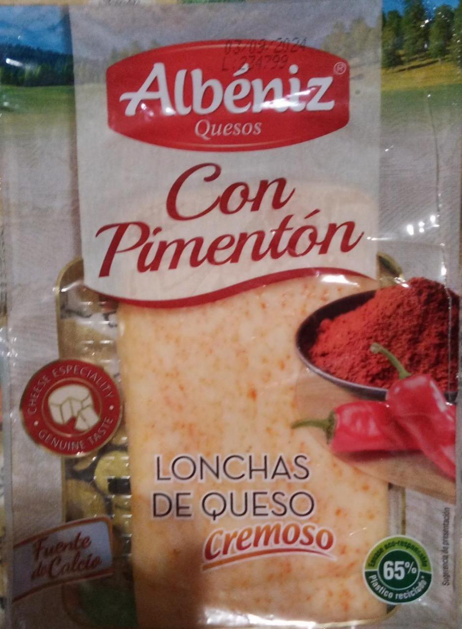 Фото - Lonchas queso cremoso con pimentón Albeniz